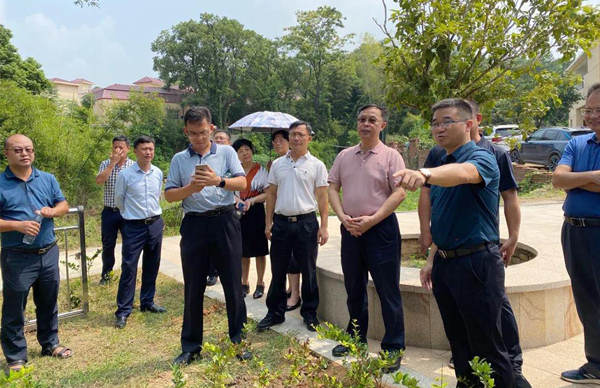 廣東省生態(tài)環(huán)境廳、江西省生態(tài)環(huán)境廳考察調(diào)研我司農(nóng)村生活污水處理站