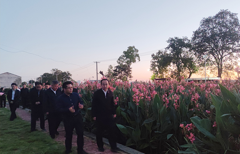 江西省生態環境廳黨組書記、廳長徐延彬一行蒞臨挺進環保廣昌縣甘竹集鎮生活污水處理站參觀考察